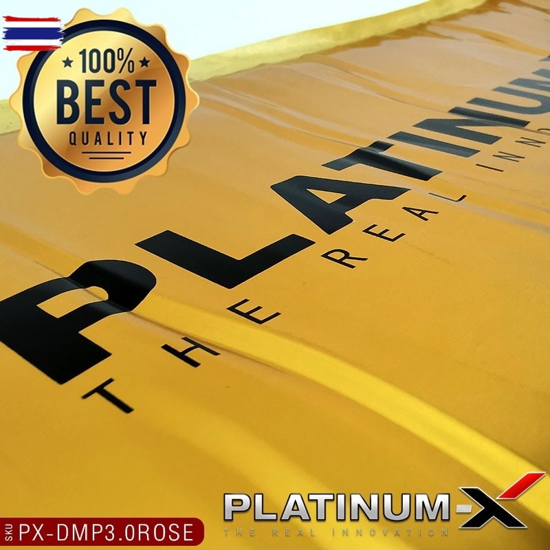 PLATINUM-X แผ่นแดมป์ สีแชมเปญโก์ 3.0mm PX-DMP3.0ROSE  ขนาด 100 x 60 Cm. สีเงิน หนา2.5มิล ขนาด 80x46 
