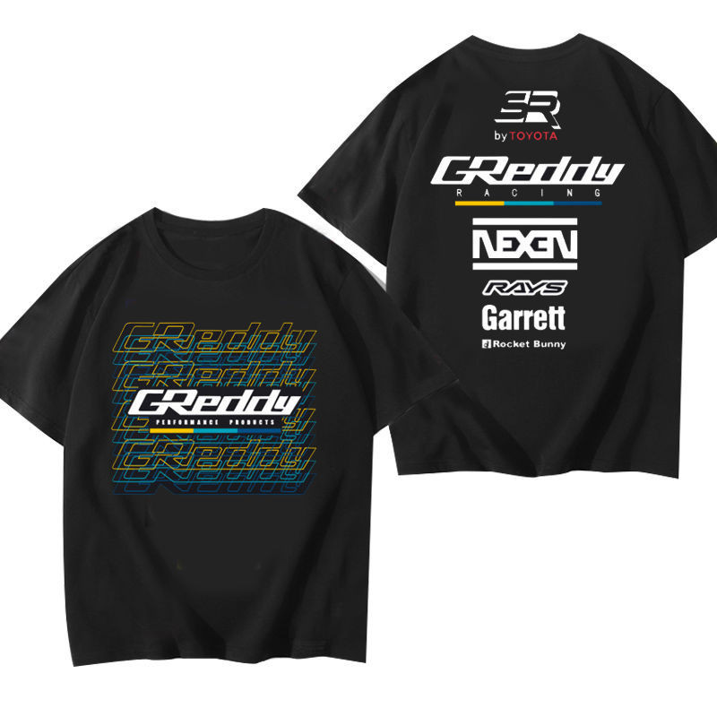 JDM ดัดแปลงรถ 86GR ดัดแปลงวัฒนธรรมนีออนผู้ชายแขนสั้น BRZ เสื้อยืดคอกลมผ้าฝ้าย