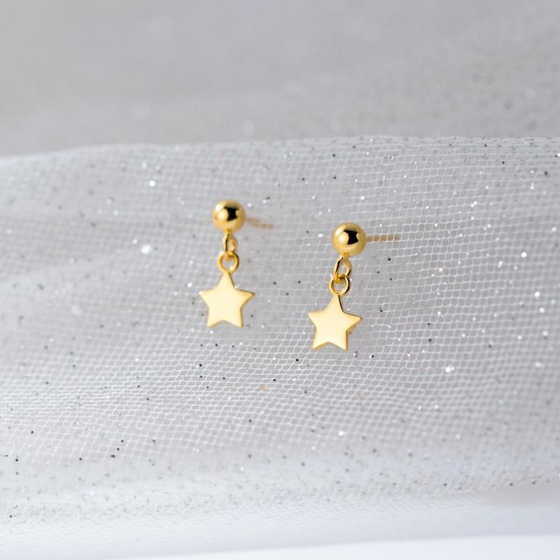 Aurum Star Earrings ต่างหูเงินแท้ S925 [MERCELO]