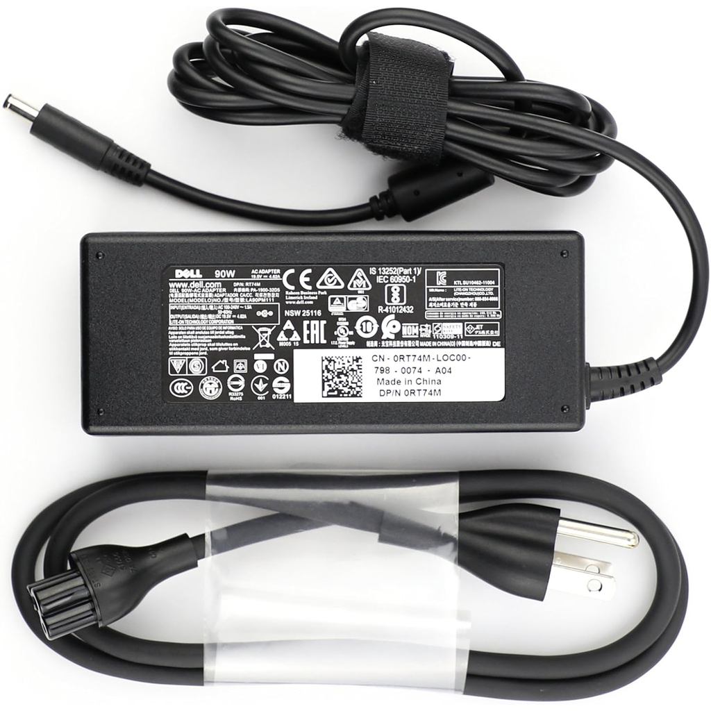 ของแท้ OEM 90w สําหรับ Dell 0RT74M RT74M PA-1900-32D5 อะแดปเตอร์ AC แน่นอน 19.5v 4.62a