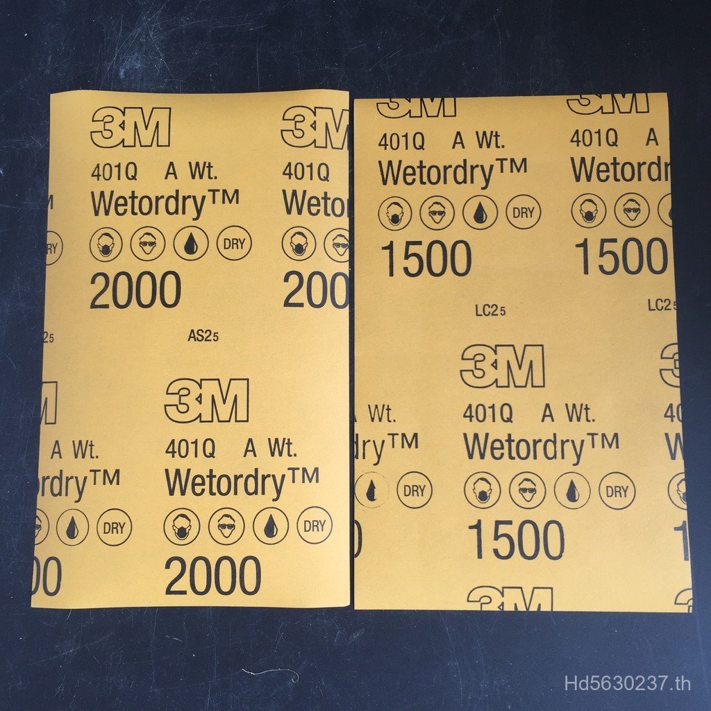 ตาข่ายกระดาษทรายน้ํา เบอร์ 1500 Original Car Polishing 2,000 Sand Peel ขัดสีแก้ว 3M401Q Beauty PMCB