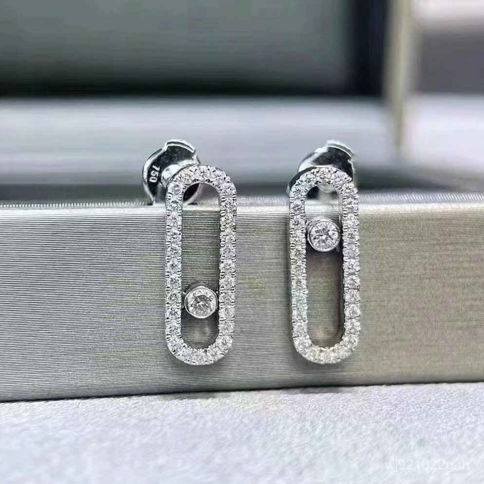 ต่างหูข้ามพรมแดนเพชรเดี่ยวเฉพาะสําหรับขนาดกลาง Meijia เลื่อนต่างหูทุกการแข่งขันหรูหราการค้าต่างประเท