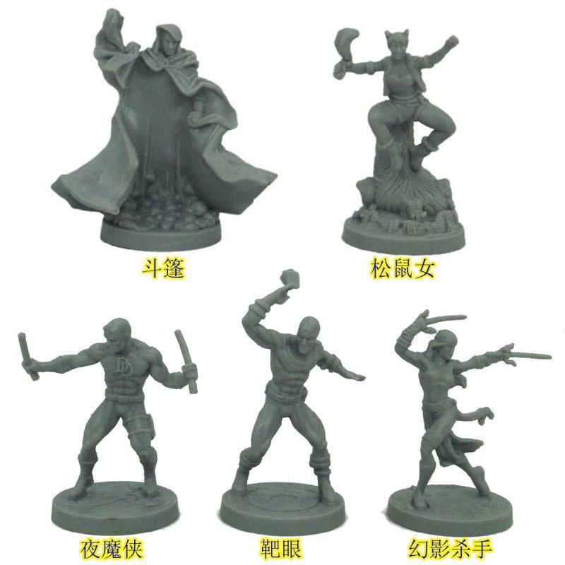 Warriors Showdown เกมกระดานรุ่น Marvel Heroes Target Eye Nightmare Phantom Killer Cloak Squirrel Gir