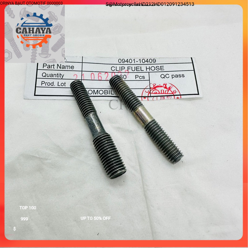 RX KING HEAD BLOCK TANEM BOLT 12-12 M10-M8 M8-M8 OVER SIZE STANDARD pcc $ รถจักรยานยนต์ 01 B1