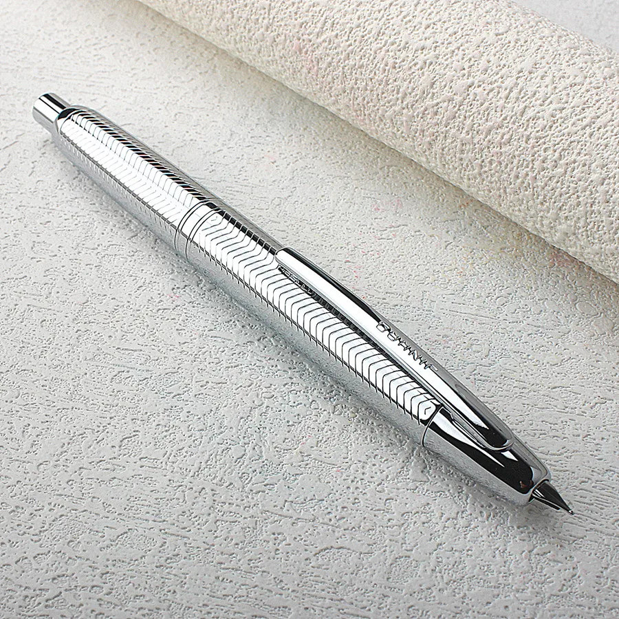 คุณภาพสูง Jinhao 10 Fountain ปากกา Silvery Frosted สีดํา Ef/f Nib เครื่องเขียนสํานักงานโรงเรียนอุปกร