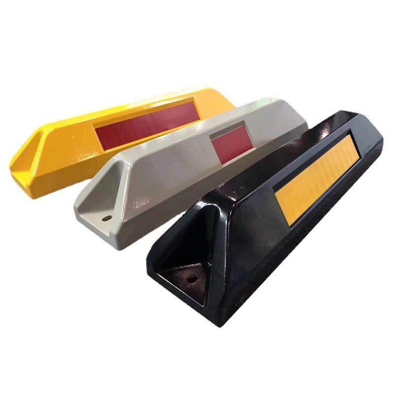 Parking Lot Blocker Locator Backstop ผู้ผลิตการบีบอัดล้ออลูมิเนียมโลหะพร้อมสต็อกรถ Stopper 1PBS