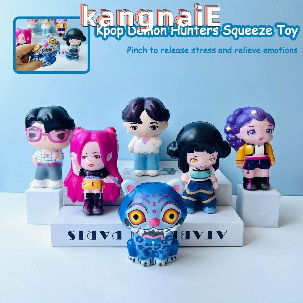 KANGNAI Kpop Demon Hunters ของเล่นบีบ, Rumi Mira Zoey Derpys Derpys|ของเล่นสกุชชี่ป้องกันความเครียดอ