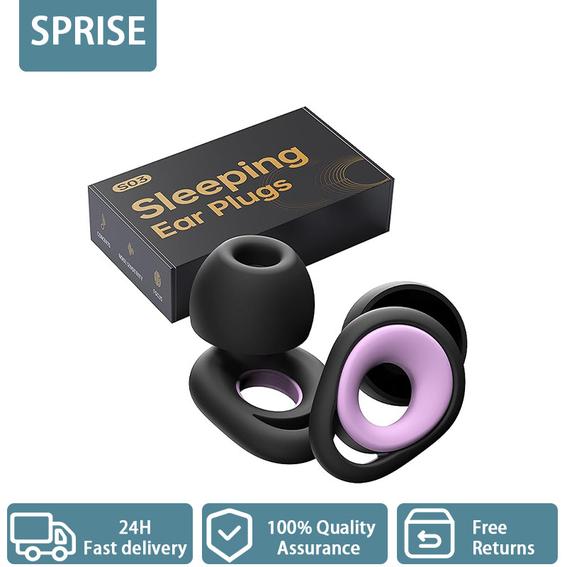 SPRISE S03 ที่อุดหูลดเสียงรบกวน 28dB สําหรับ Sleeping,Focus,Travel,High Fidelity ป้องกันการได้ยินซิลิโคนหูปลั๊ก Mute Layer Reusable SL
