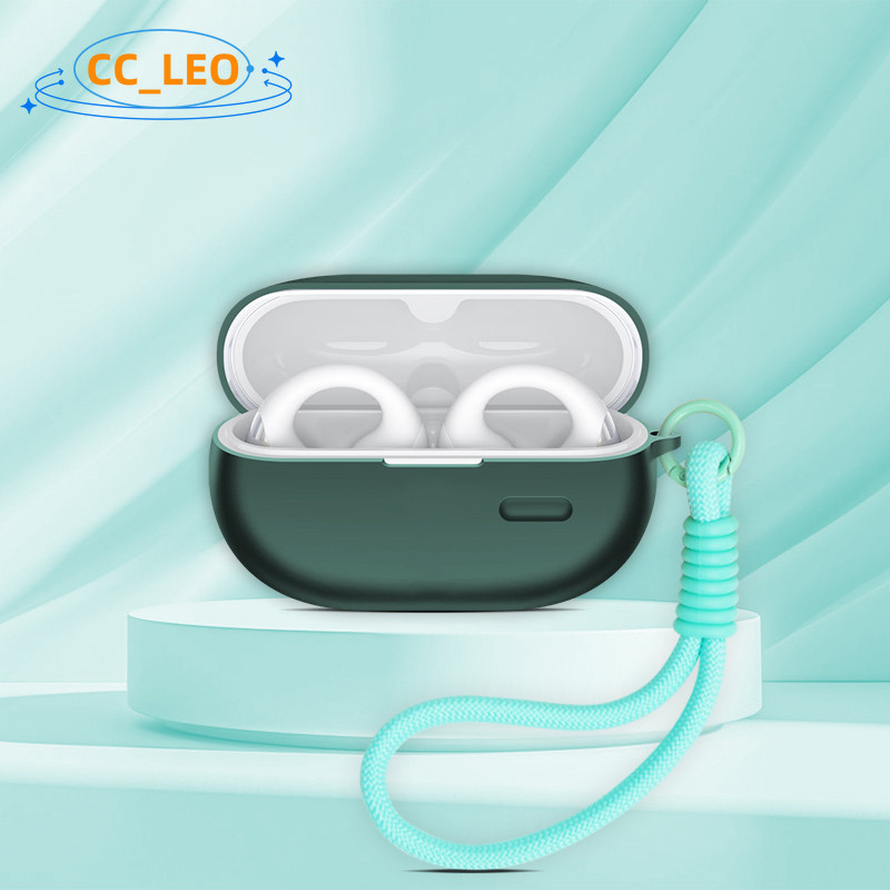 for SoundPeats PearlClip Pro Case Silicone Soft Case Suitable for SoundPeats CC Pro Shockproof Shell Protective Sleeve Cute Lanyard Pendant - รูปที่ 4