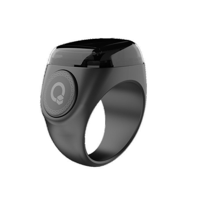 N01app เตือนบลูทูธหน้าจอนาฬิกาปลุกโทรศัพท์มือถือเคาน์เตอร์อิเล็กทรอนิกส์อัจฉริยะ#断码black黑色连接戒指 G GP3