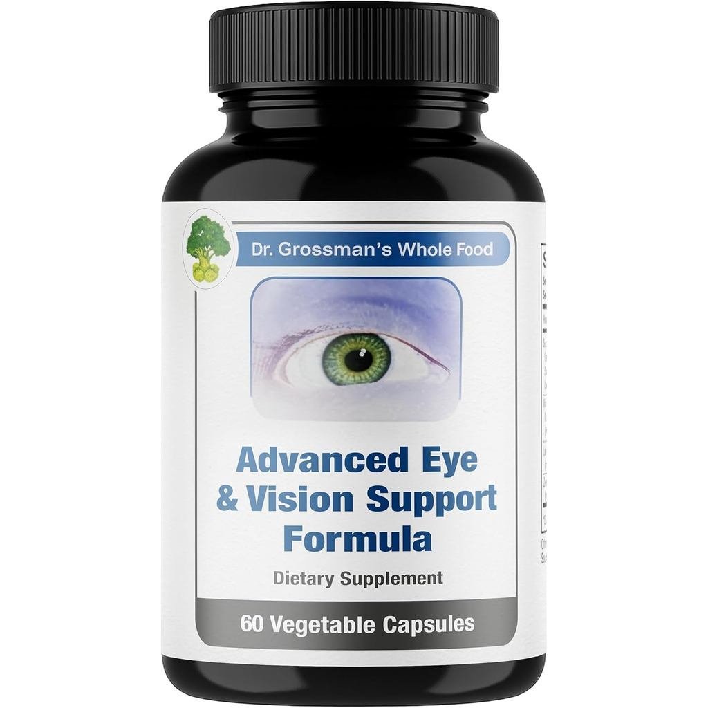 ดร. Grossmans Whole Food Advanced Eye & Vision Support Formula – อาหารเสริมรอบดวงตาพร้อม Lutein, Zea