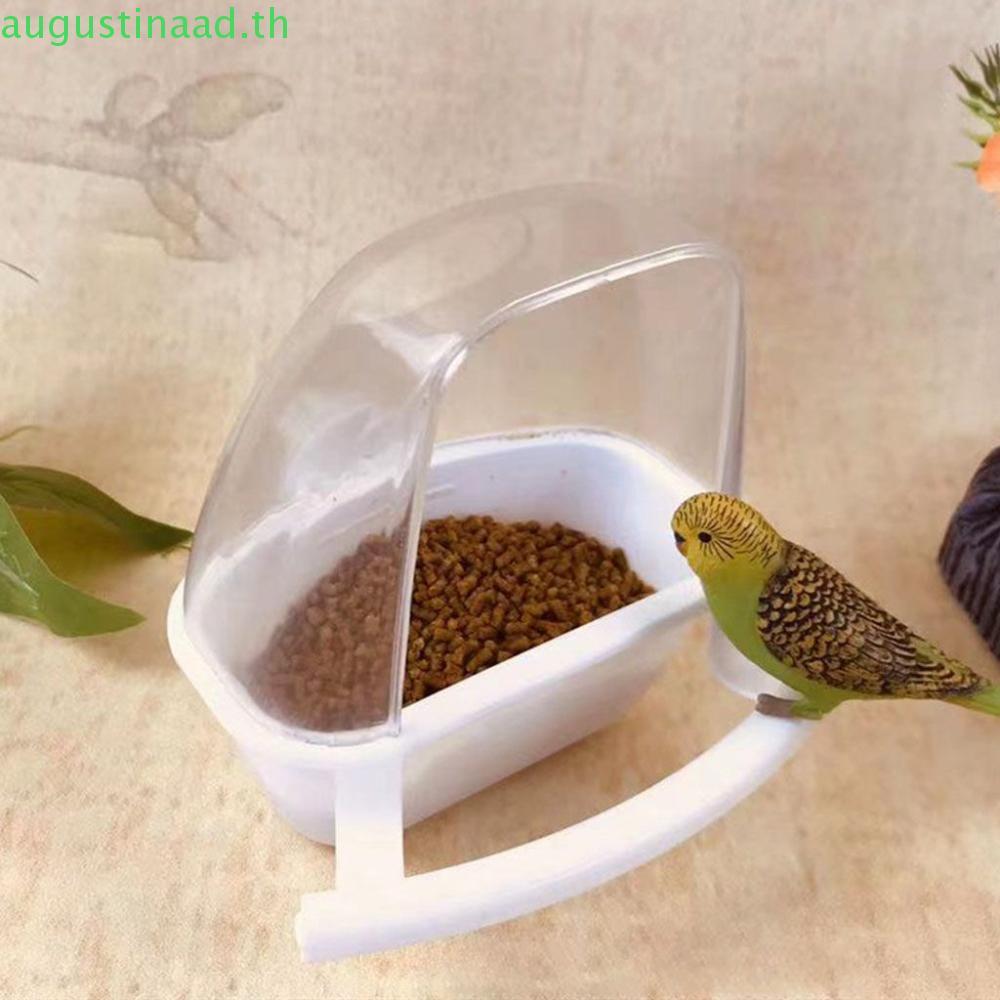 NYTRO Parrot Supplies วัสดุ PP ออกแบบดี Bird Cage Decor Fix on Cage Clear Perching Birds ชามรดน้ํา