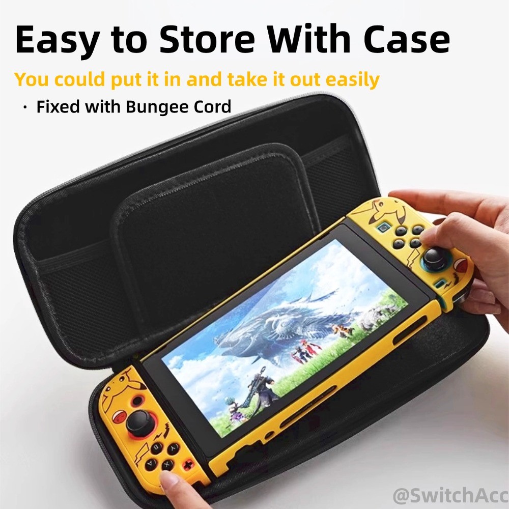 กระเป๋าเก็บสวิตช์สําหรับ นินเทนโด สวิตช์ 2 พร้อมช่องเสียบการ์ดเกมดีไซน์พกพาธีม - รูปที่ 6