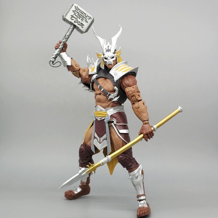 23 ซม. Mortal Kombat Thunderbolt Figure Zero องศา Liu Shaokang Action Figure Bruce Lee เกม McFarlane