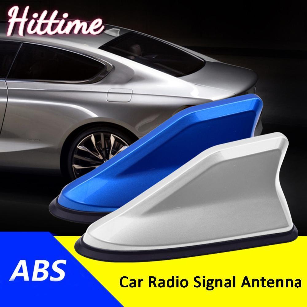 HITTIME Universal รถเครื่องขยายสัญญาณ FM วิทยุเสาอากาศหูฉลาม FM/AM หลังคาตกแต่ง Aerial เปลี่ยน B5G7