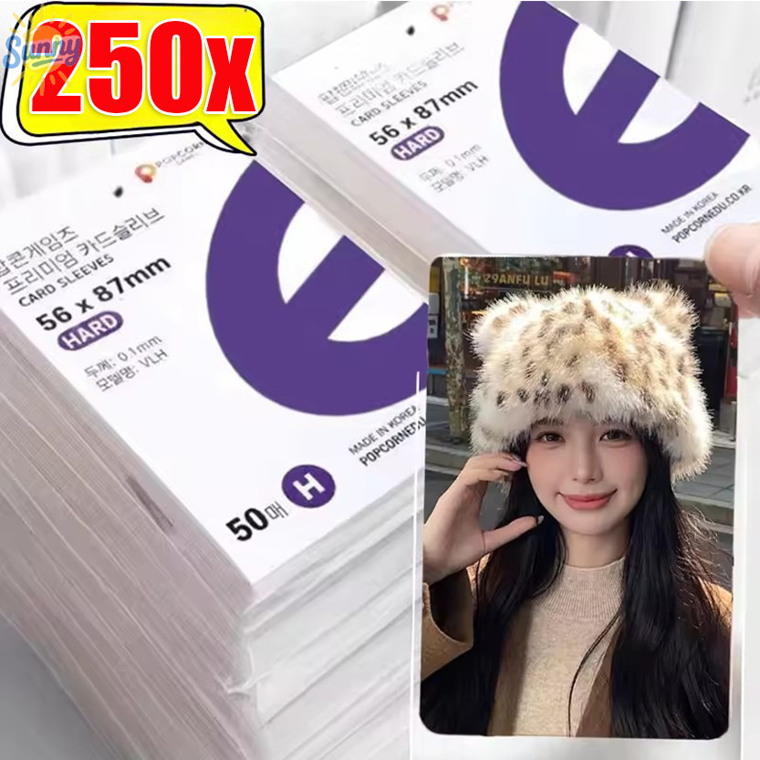 50/150/250 ชิ้น HD Clear Kpop Idol Card แขนป้องกัน/กันน้ํา Trading กีฬาการ์ดเกมผู้ถือ