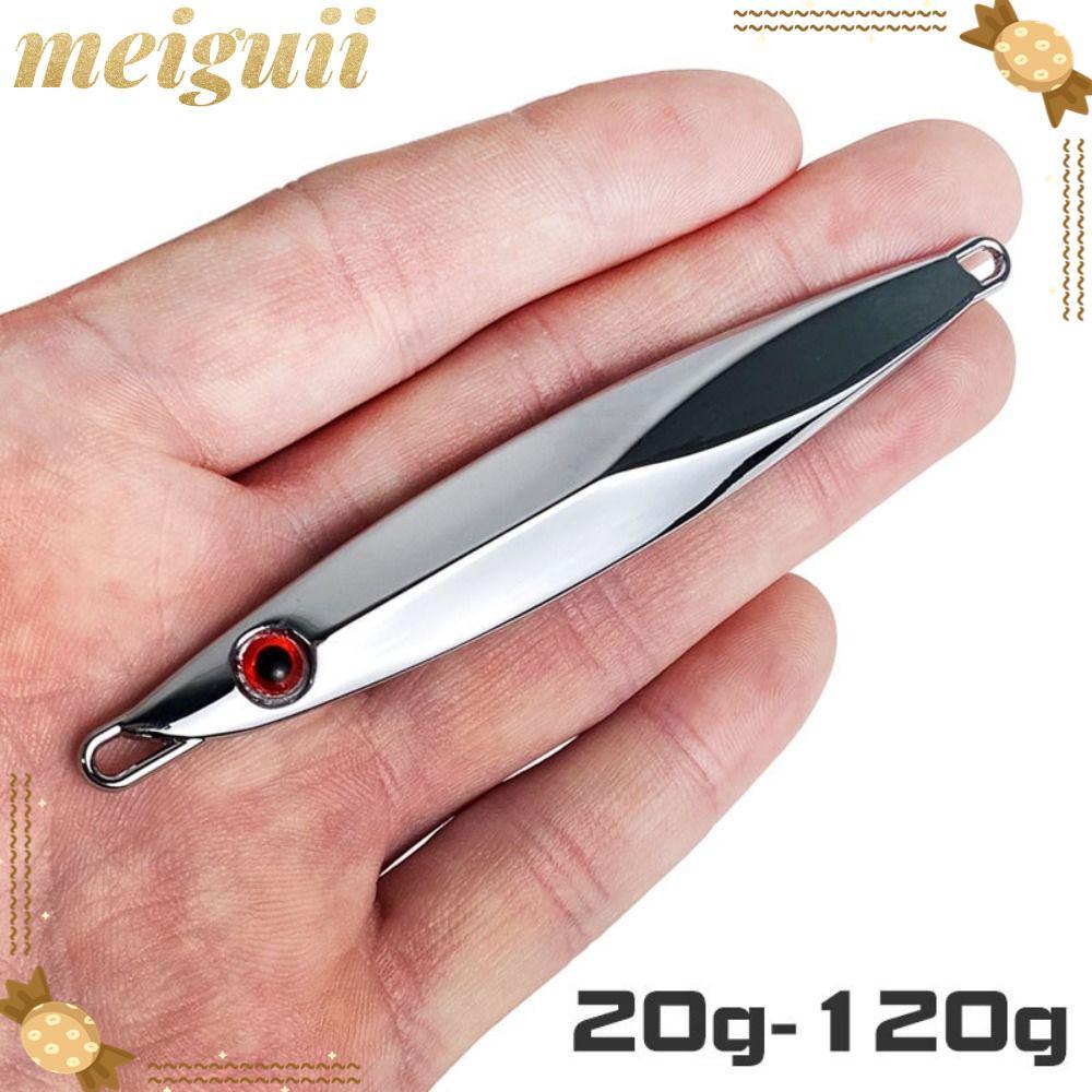 MEIGUII METAL JIG LURE เหยื่อตกปลาโลหะสังกะสีอัลลอยด์ 20g 30g 40g 60g 80g 100g 120g อุปกรณ์ตกปลาคุณภาพสูง