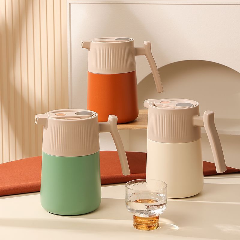 กระติกน้ำร้อนสแตนเลส 316 กระติกน้ำร้อนสแตนเลส 316 ทรงฝรั่งเศส ความจุใหญ่ กระติกน้ำร้อนใช้ในบ้าน กระต