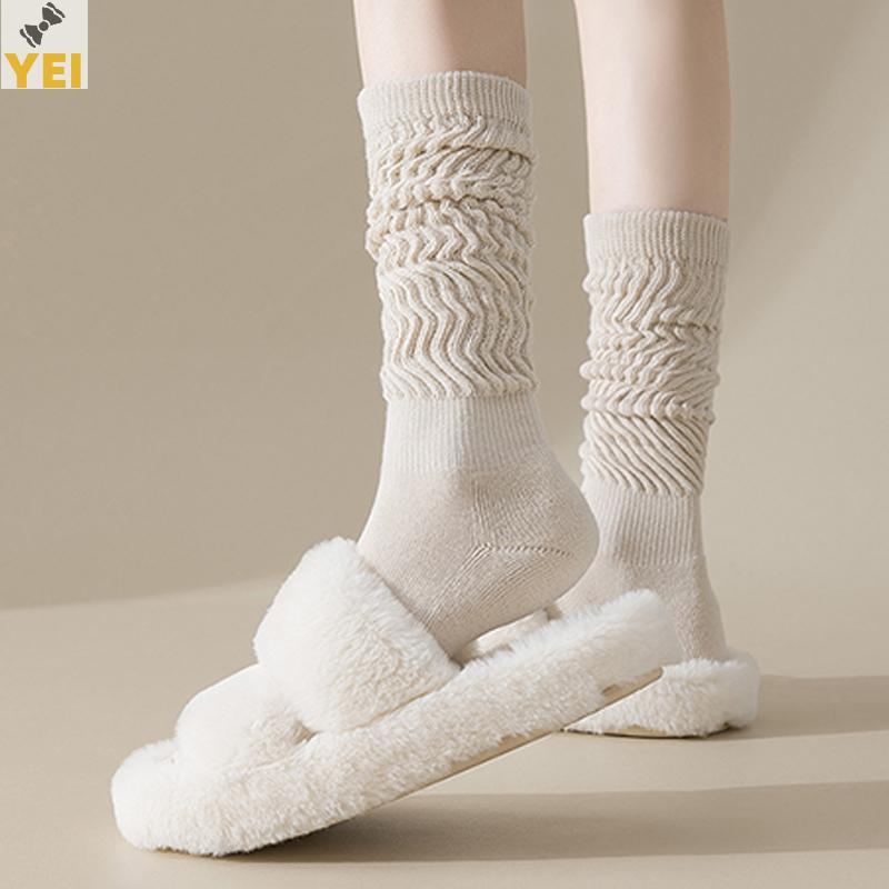 <YEI>ฤดูหนาวแฟชั่น Casual Plus กํามะหยี่หนา Warm Jk Pile ถุงเท้าสําหรับผู้หญิงใหม่