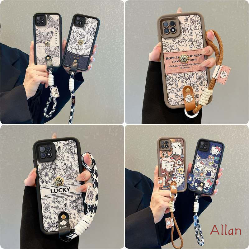 เคส Oppo a73 5G / a53 5G / a72 5GกรณีTPU Softวัสดุเคสโทรศัพท์พร้อมเชือกเส้นเล็กBBND