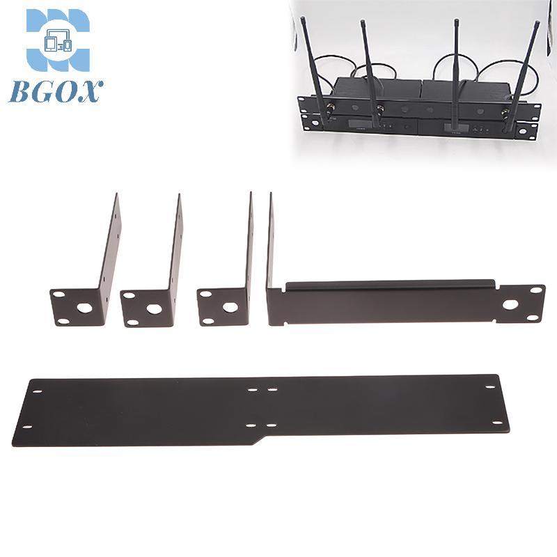 [BGOX] Rackmount Rack กรอบโลหะสําหรับระบบไมโครโฟนไร้สายตัวรับสัญญาณไร้สายสําหรับ QLXD4 ULXD ULXD4 SL