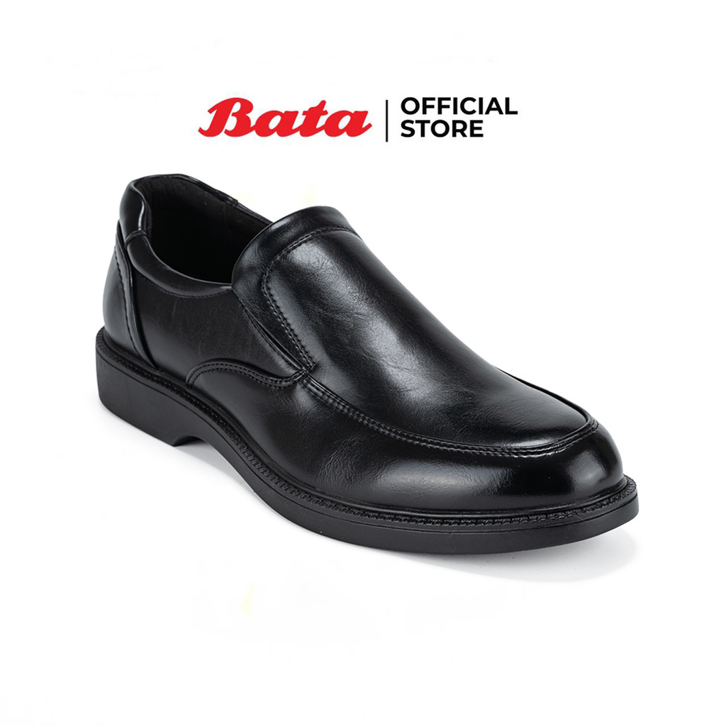 Bata บาจา รองเท้าคัทชูแบบสวม ทางการ พิธีการ ใส่ทำงาน สำหรับผู้ชาย สีดำ 8316133 สีน้ำตาล 8314133