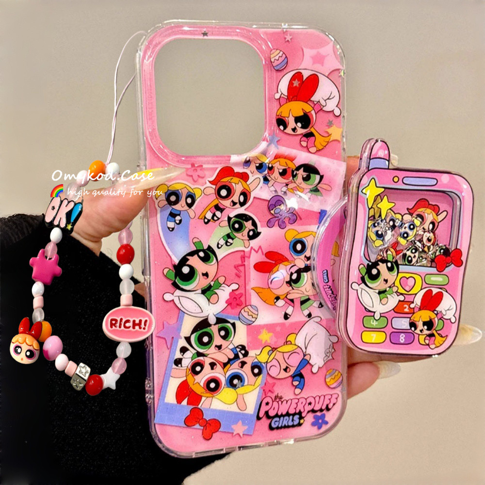 สําหรับเคสไอโฟนพร้อมเชือกเส้นเล็กและที่วางสาวน่ารักการ์ตูนเคสโทรศัพท์สําหรับiPhone 13 11 12 15 16 17 14 Pro Max 6 7PlusสําหรับiPhone XR Xs Max 16E TPUฝาครอบป้องกัน