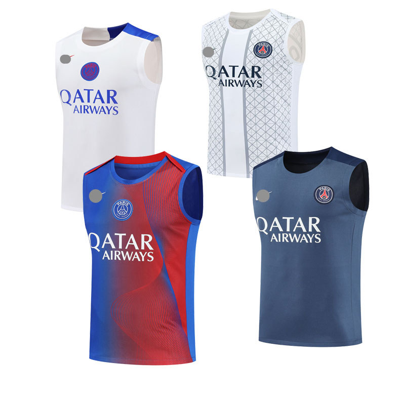 เสื้อกั๊กรอบคอกีฬาสีเทาและสีฟ้า ทรงหลวมสำหรับผู้ชาย เหมาะแก่การวิ่งออกกำลังกายและการใช้งานในชีวิตประจำวัน