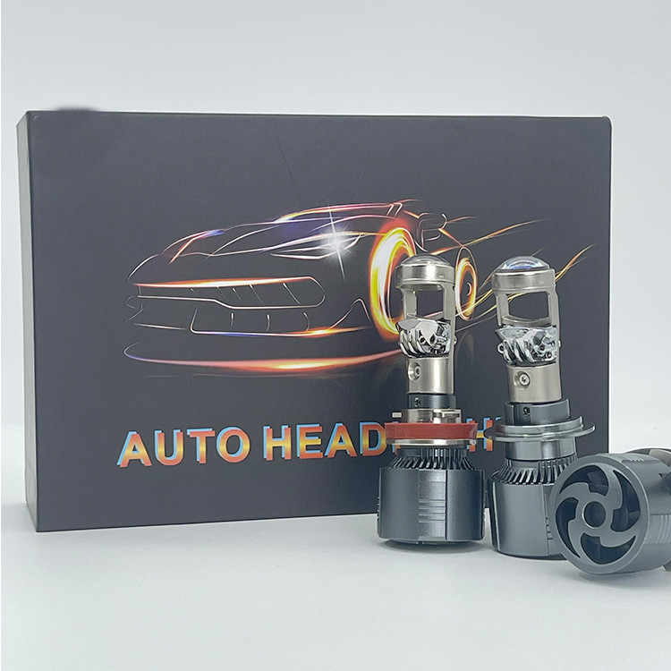 A80 Fisheye ไฟเลี้ยวเลนส์ High Power รถ LED ไฟหน้ารถจักรยานยนต์ Super Bright หลอดไฟ B8F3