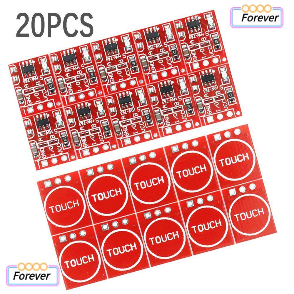 FOREVER 20PCS TTP223 Self Locking Single Channel Surface Mount Touch Switch Sensor