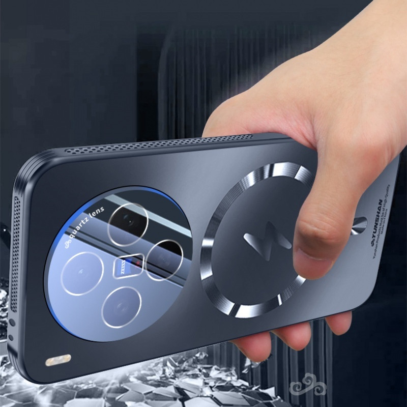 สําหรับVIVO X300 Pro AG Frostedแม่เหล็กสี่ด้านเคสกระจายความร้อนสําหรับVIVO X200 Ultra X200 Pro Mini X100 Ultra X100 Pro X200S X100Sเต็มเลนส์ป้องกันปกแข็ง - รูปที่ 6