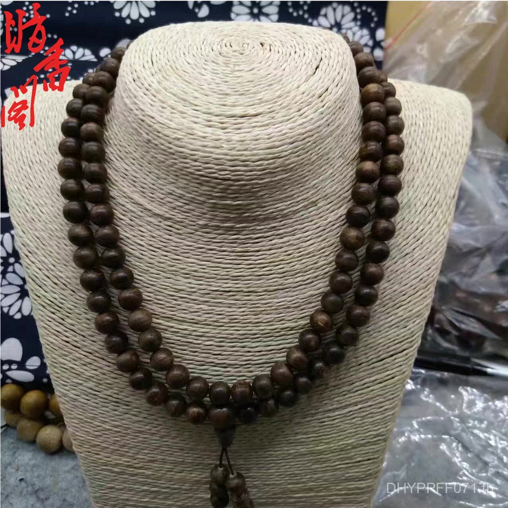 สร้อยข้อมือขายส่งพื้นเมืองตกลงผู้ชายผู้หญิงสไตล์กลิ่นหอม108สร้อยคอมาร่าพระพุทธรูปลูกปัดไม้กฤษณาโรงงา