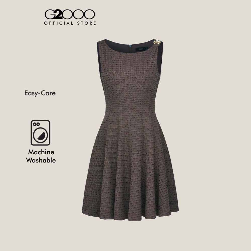 G2000 เดรสสำหรับผู้หญิง ทรง Fit & Flare Shape รุ่น 5623226665 BROWN