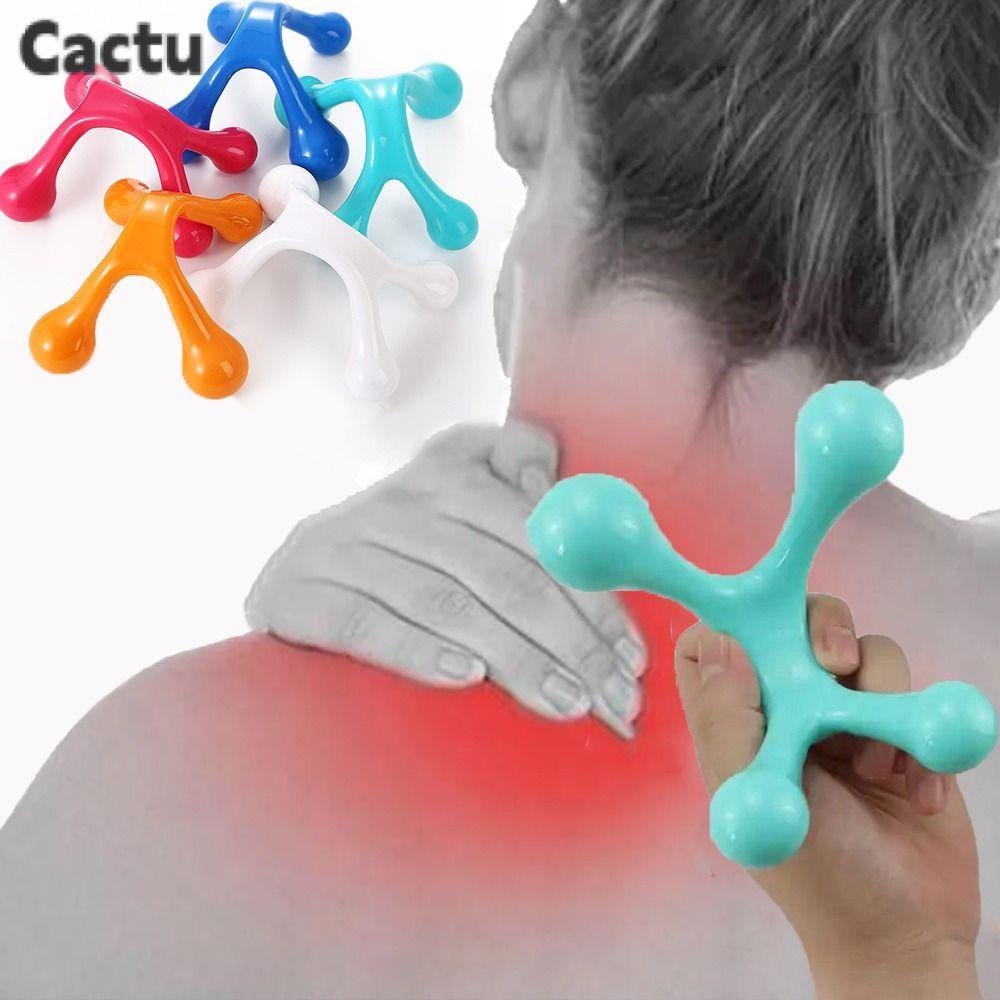 CACTU เครื่องนวดตัว,มือถือผ่อนคลายคู่มือสมดุลสี่ลูก,แบบพกพากําจัดเครื่องมือนวดโค้ง Oedema