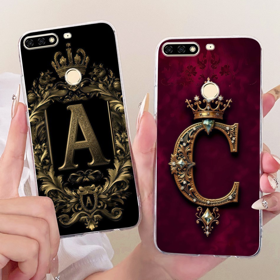 สําหรับ Huawei Nova 2 Lite LDN-L21 LDN-LX2 / Nova Lite PRA-LX1 PRA-LX2 แฟชั่นมงกุฎเริ่มต้นคู่เคสโทรศ