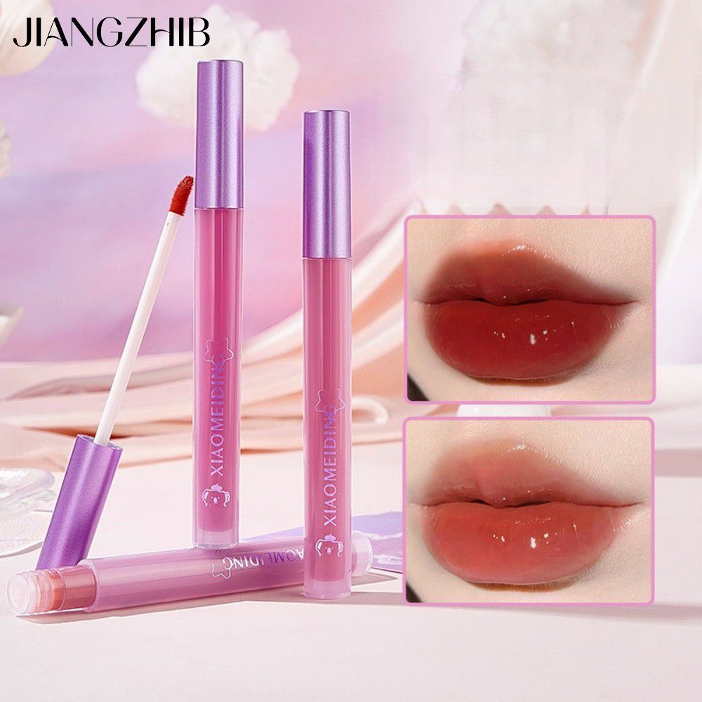 JIANGZHIB XIAOMEIDING เปปไทด์ลิปสติก Moisturizing Lip Balm สี Raspberry Ribbon Toast Espresso Lip Gl