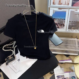 🌈พร้อมส่ง🌈 เสื้อยืดพิมพ์ลาย เสื้อครอปแขนสั้น ผ้าคัตคอน นิ่มใส่สบาย#แขนสั้น เสื้อน่ารัก100%Cotton T-shirt เสื้อยืดผู้หญิง