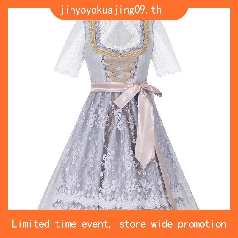 Sqd Munich Oktoberfest Bavaria กางเกงแขวนเบียร์ชุดแม่บ้านบทบาทเล่นคอสเพลย์ผ้าปาร์ตี้ฮาโลวีนเครื่องแต