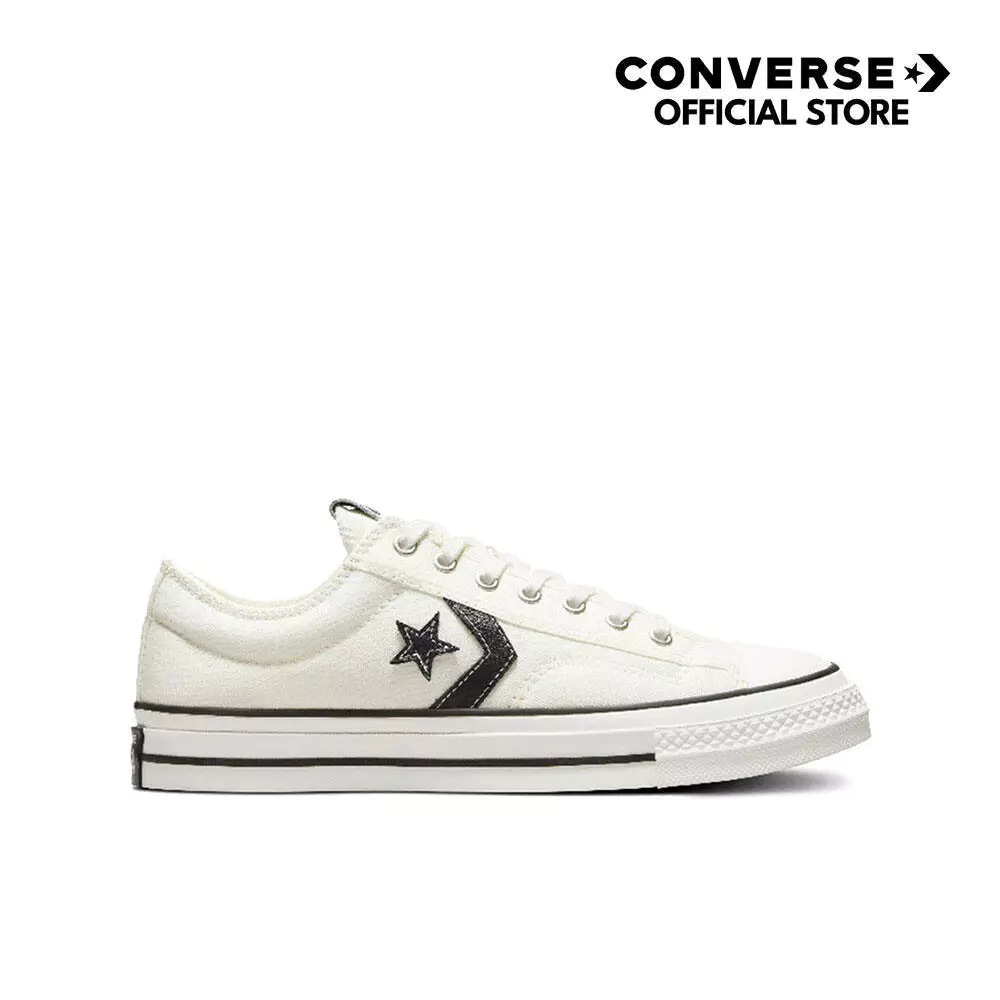 CONVERSE รองเท้าผ้าใบ ผู้ชาย STAR PLAYER 76 PREMIUM CANVAS OX WHITE - A01608CM_H2WTXX