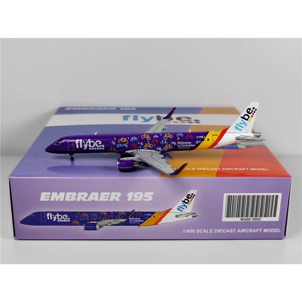 ปีก JC W400-0002 1: 400 flybe ERJ-190g-FBEJ Yorkshire ทาสี