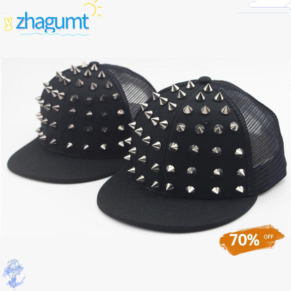 หมวกฮิปฮอปพังค์ร็อกแบบแฟชั่น ปรับได้ ระบายอากาศได้ดี