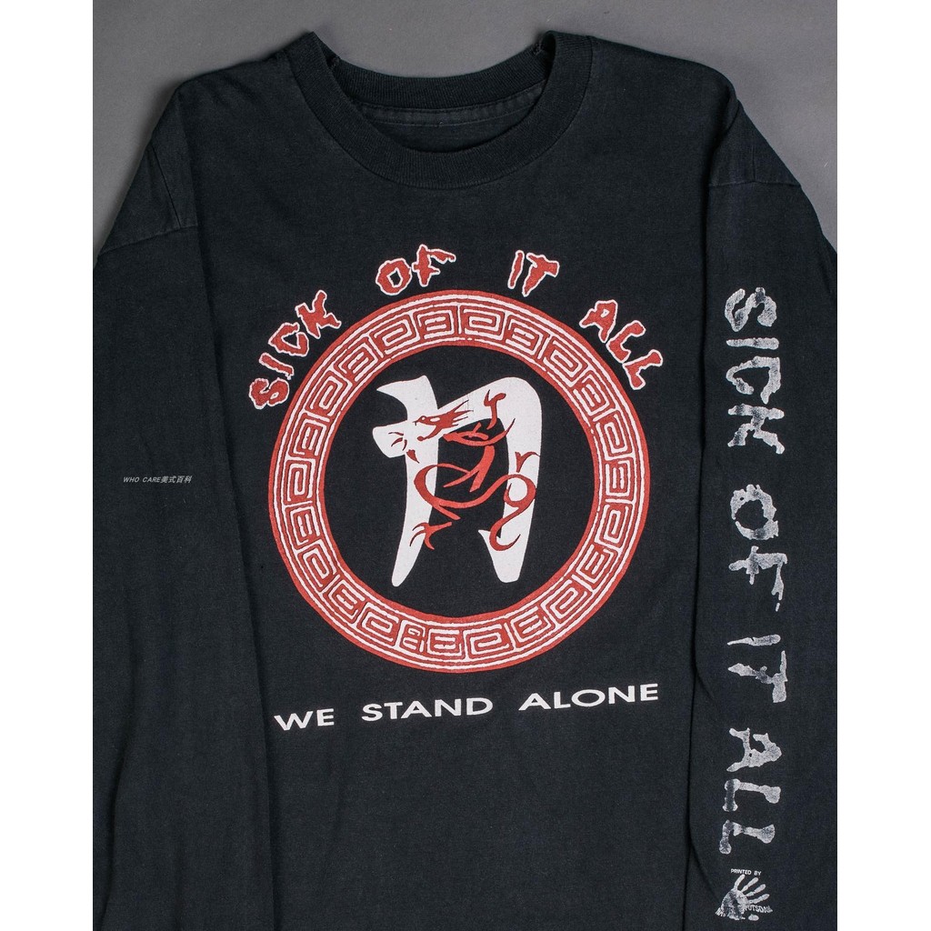 The Distillers ชิ้นงานเสื้อแขนยาวสไตล์Vintage Punk Rock ในแบบของBrody Dalle สำหรับผู้ชายไซส์ใหญ่