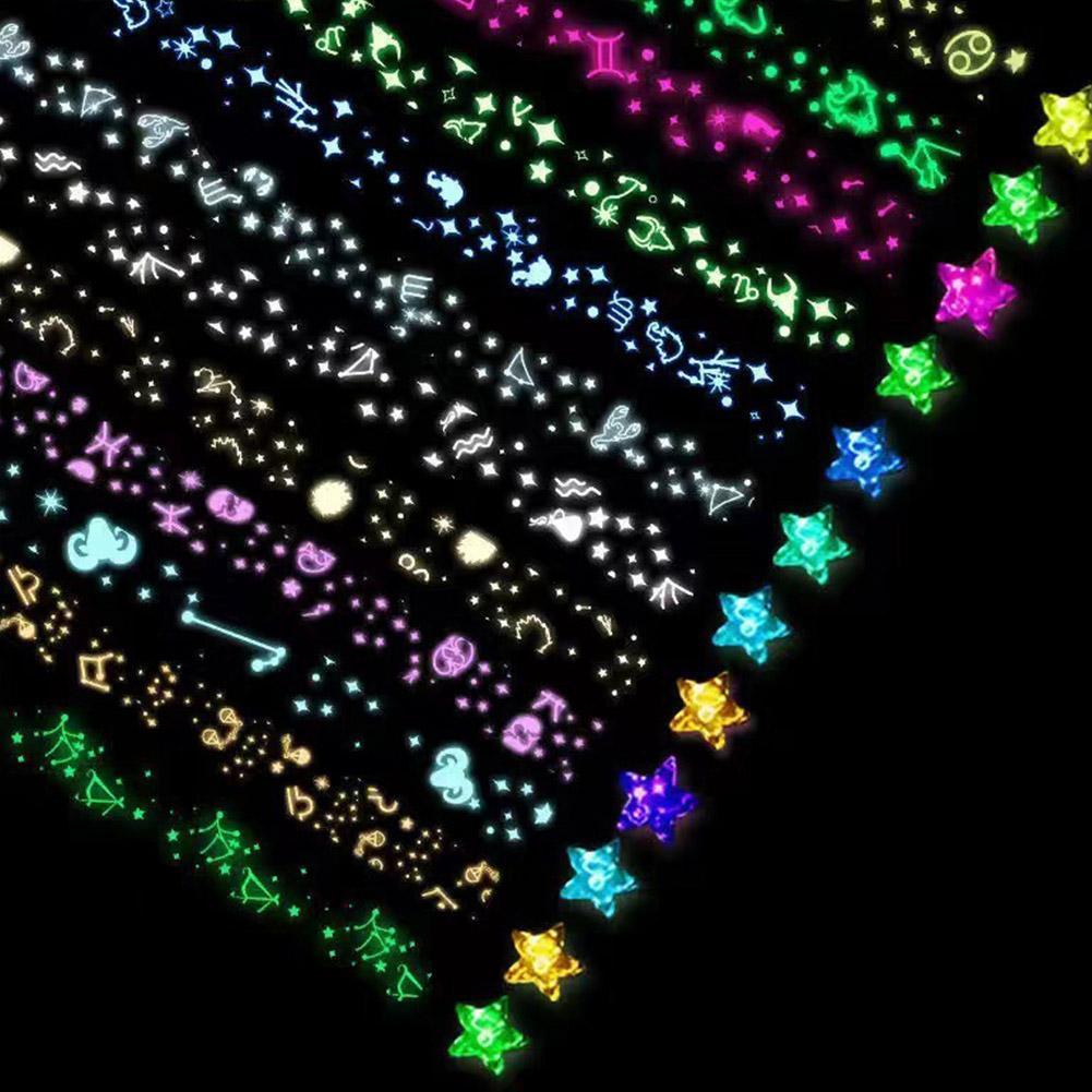 Star Origami Strip พับ Luminous Diy หัตถกรรมตกแต่ง Star Lucky กระดาษสีสันสดใส Z1z6