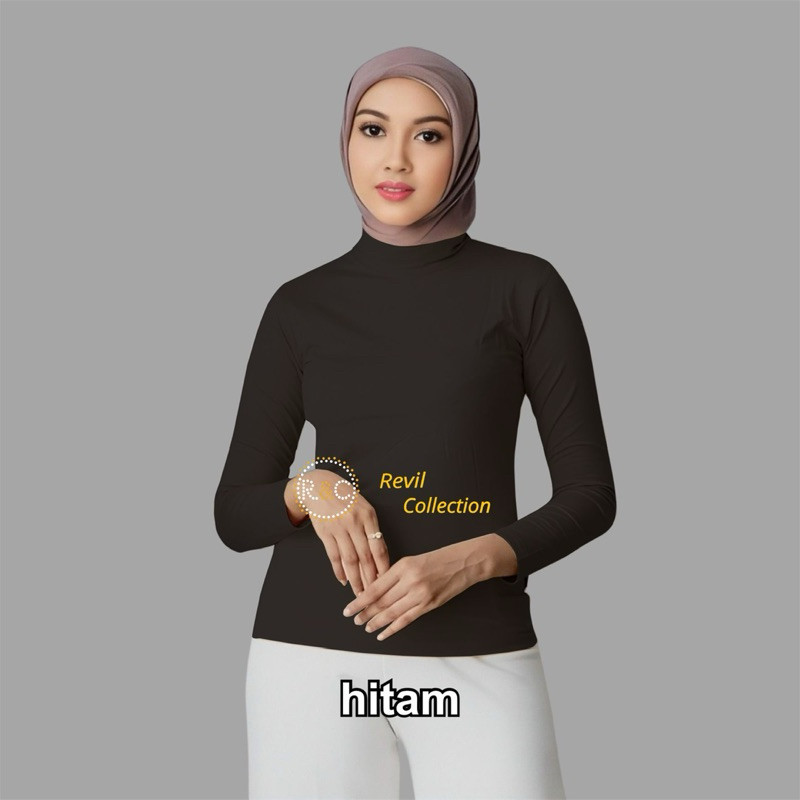 MINIMAL 12.12 เสื้อคอสูง spandex body cuffs/ผู้หญิง cuffs/Hijab cuffs/เสื้อยืด cuffs/Spandex ด้านใน/