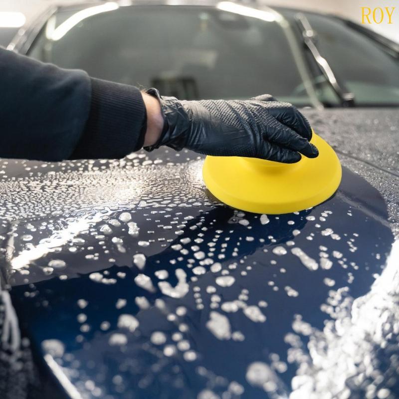 ROY Soft PU Foam Polishing Pad แผ่นขัดสีเหลืองอเนกประสงค์เพื่อโอเปร่าสําหรับรายละเอียดรถยนต์เฟอร์นิเ