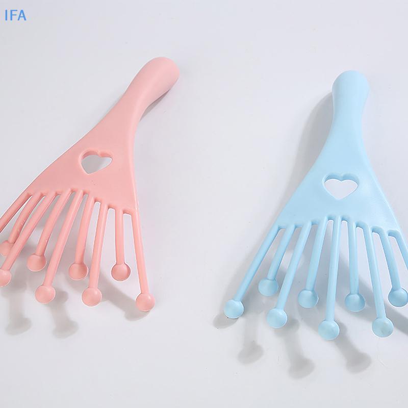 IFA หัวนวดหนังศีรษะ Neckb Roller Five Finger 9 Claws Steel Ball Hand Held Relax Spa Hair Care สําหรั