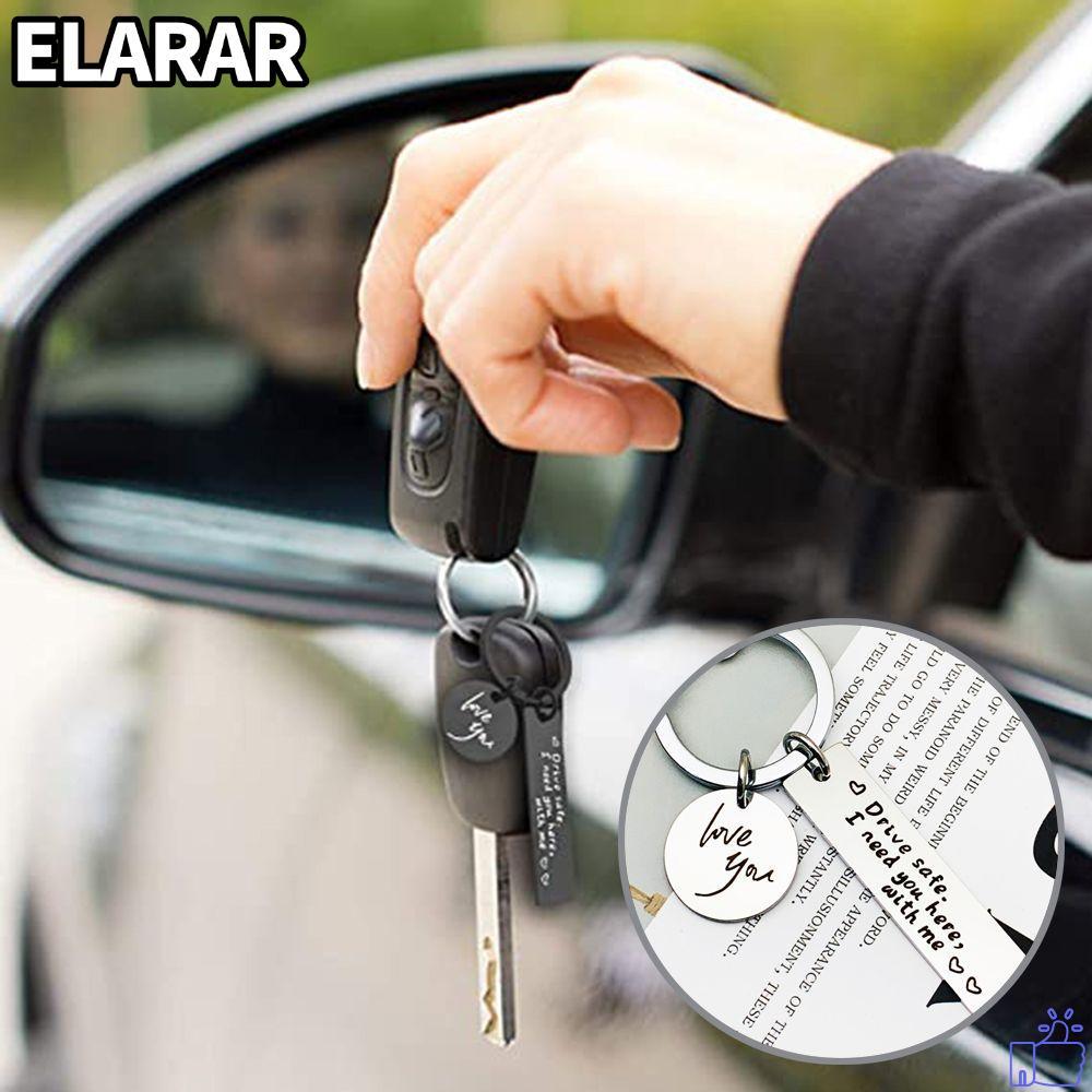 เอลรา‌R Drive Safe พวงกุญแจรอบสําหรับแฟนสามีพ่อจี้ฉันต้องการคุณที่นี่กับฉัน