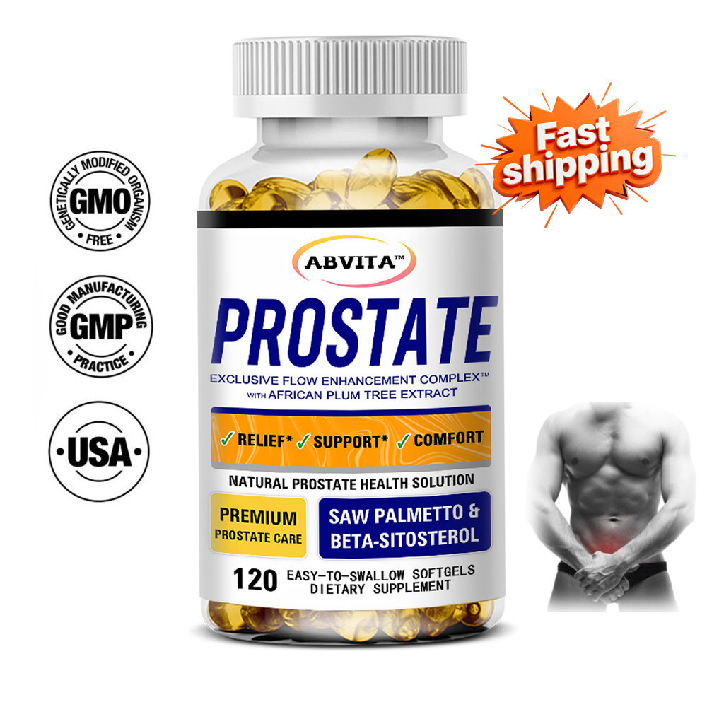 Prostate Health Softgel Premium Formula for Men SAW PALMETTO + BETA-SITOSTEROL สกัดจากต้นพลัมแอฟริกั