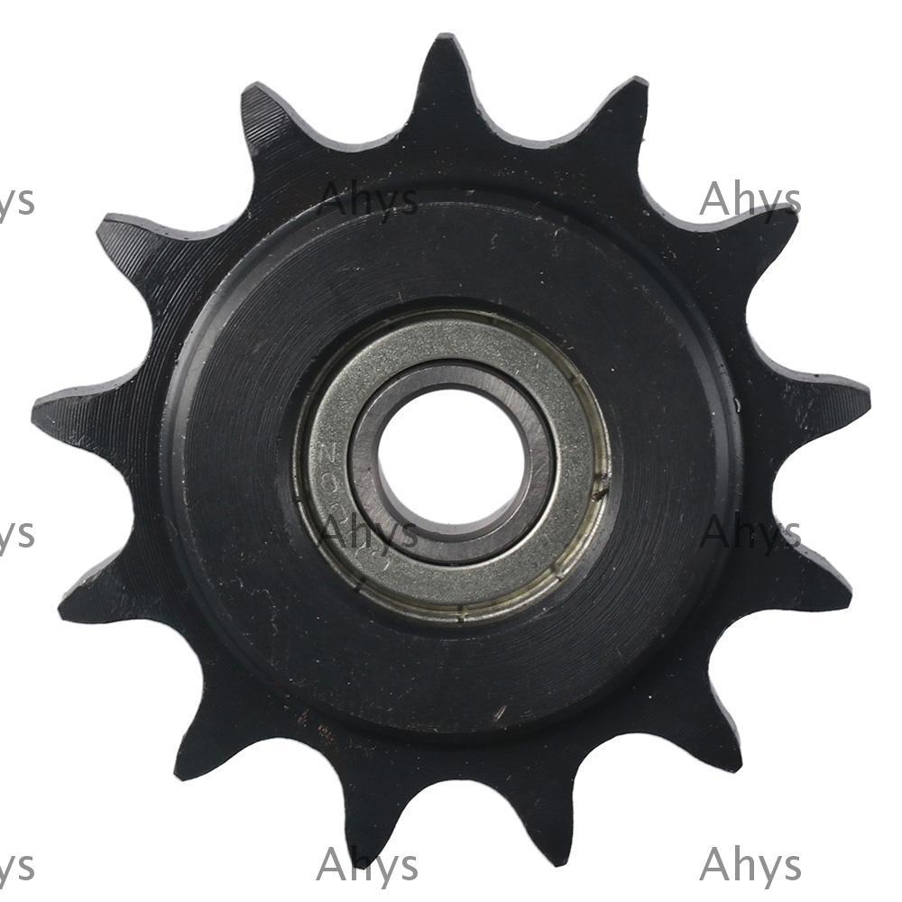 AHYS เกียร์ Idler นูน 13 ฟัน 10 มม. Bore 1/2 "Pitch Chain Idler Sprocket, สีดําออกไซด์ C45 เหล็กคาร์