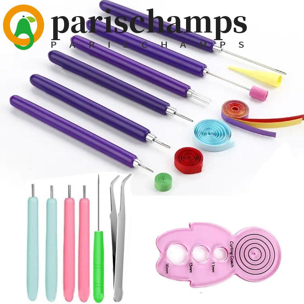 PARISCHAMPS 12PCS Quilling Needle Kit, Multi Size Quilling Slotted Pen Paper Quilling Tools, ปฏิบัติ